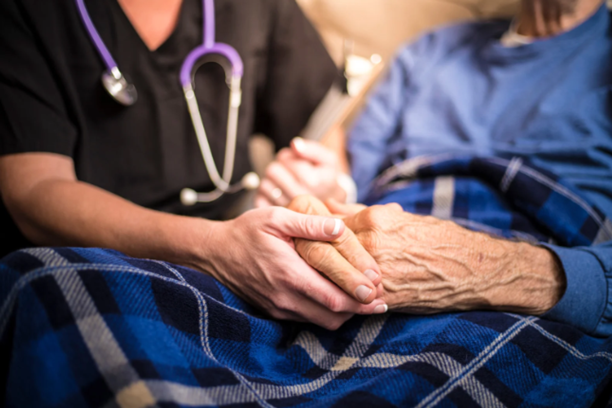 dying, death, hands, nurse, old hands, comfort, final days, hospice